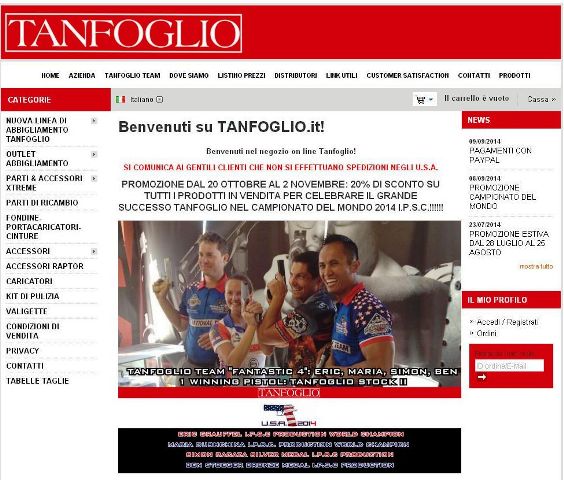 Homepage sito